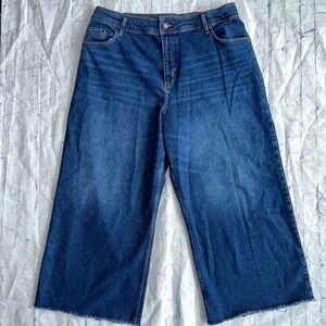 NWOT Women’s 16/18 Reg Boden Denim Wide Leg Blue Jeans